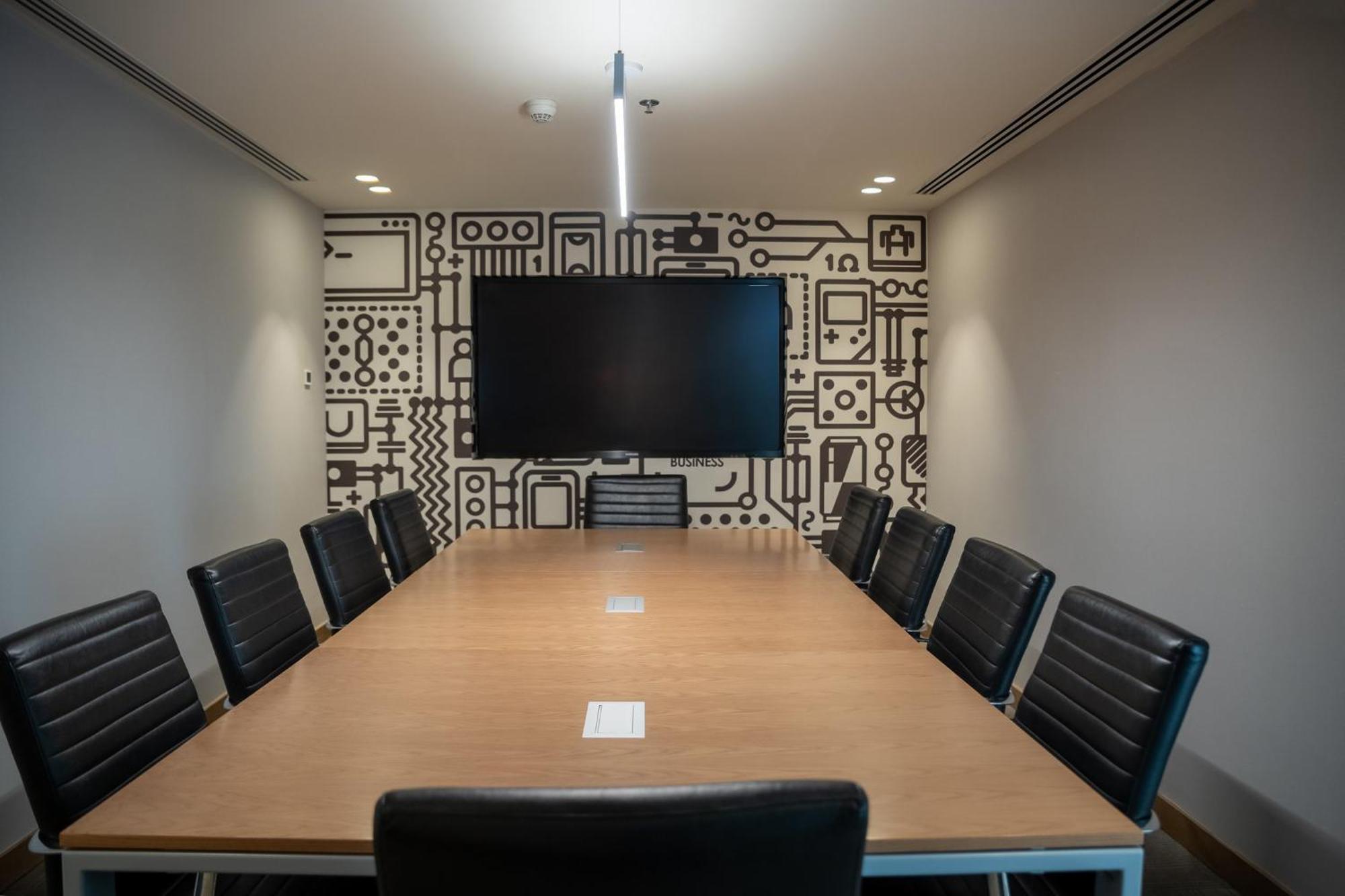 Fiesta Americana Viaducto Aeropuerto Mexikóváros Kültér fotó A meeting room at the company's headquarters in San Francisco