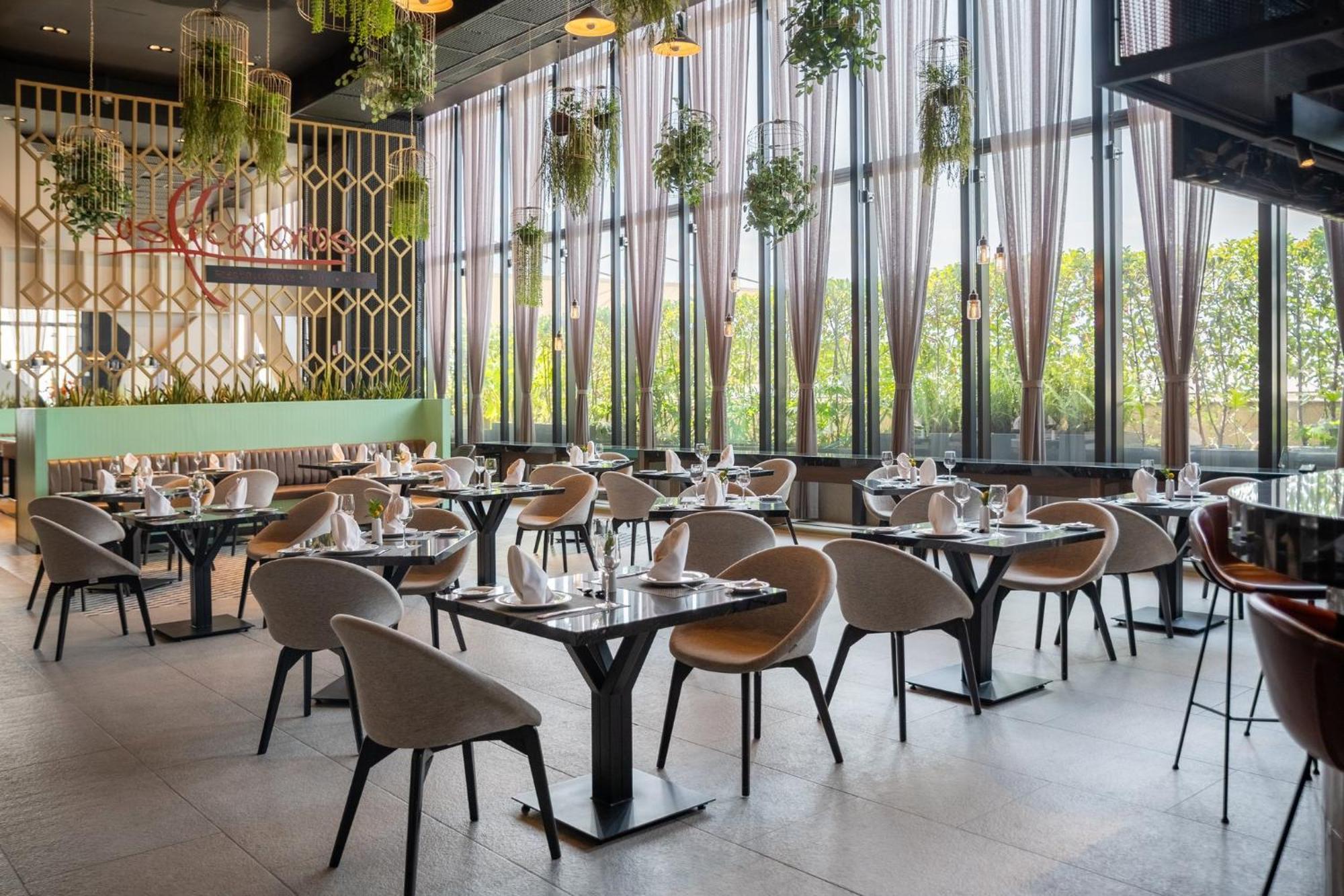 Fiesta Americana Viaducto Aeropuerto Mexikóváros Kültér fotó Restaurant interior